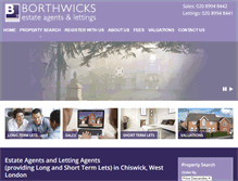 Tablet Screenshot of borthwicks.co.uk